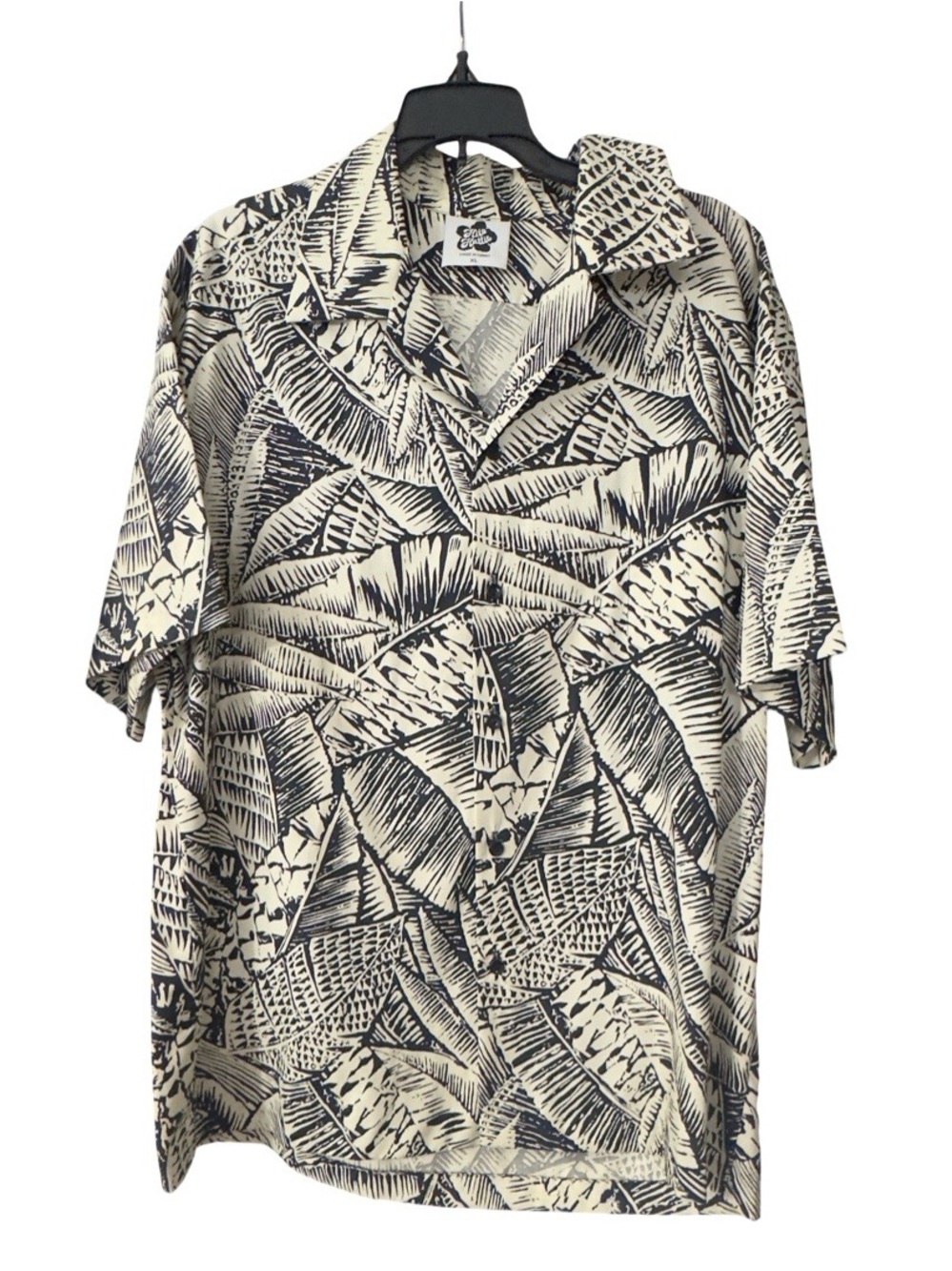 Vintage Hilo Hattie Made in Hawaii Men’s XL Hawaiian Shirt Tropical Leaf Print